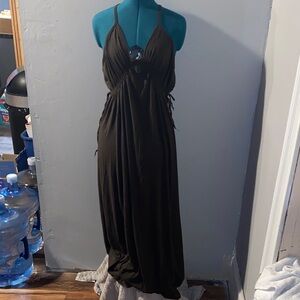 Mossimo Supply Co. Black Backless Maxi Dress